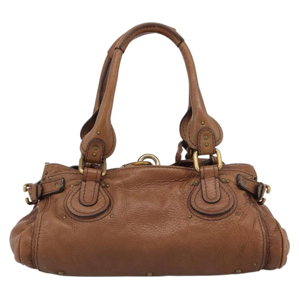 Chloe Leather Paddington Handbag Brown